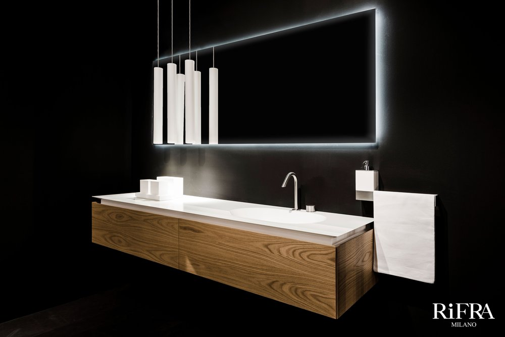 RIFRARovere fiammato grigio卫浴