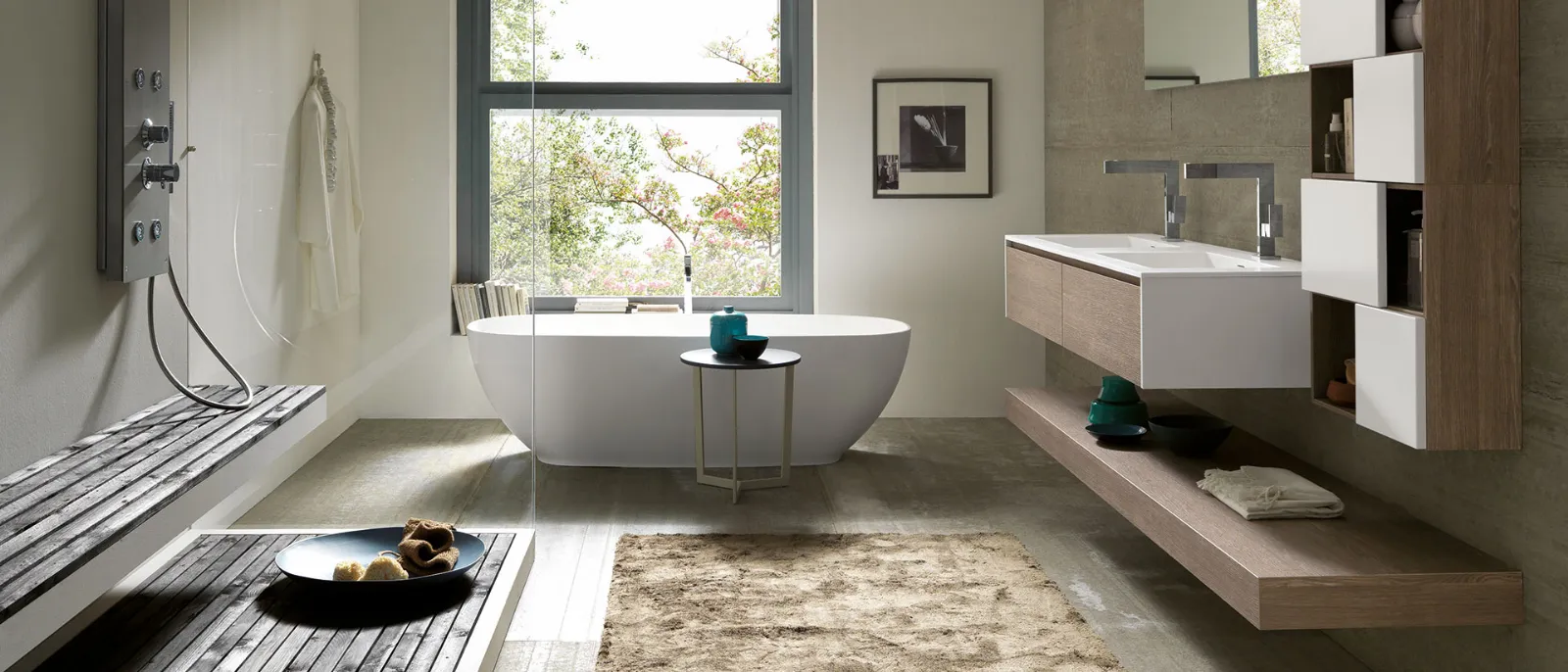 ARCHEDATULLE 07带双水槽悬挂式浴室柜