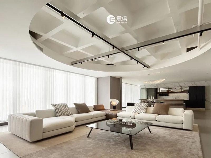 摆满Minotti的大横厅也太奢了，装修豪宅怎能不来这里逛逛？