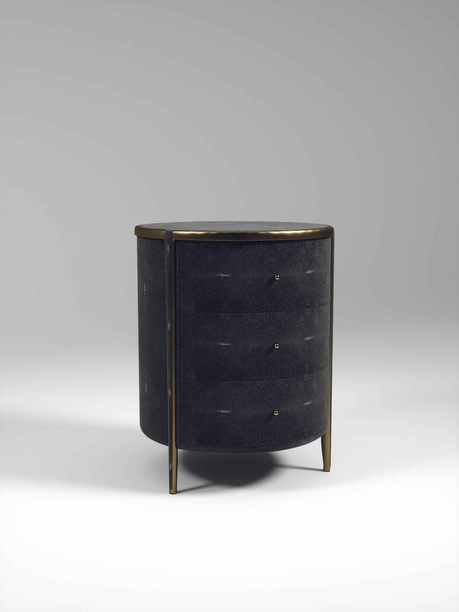 R&Y AugoustiMelting Round Bedside Table床头柜